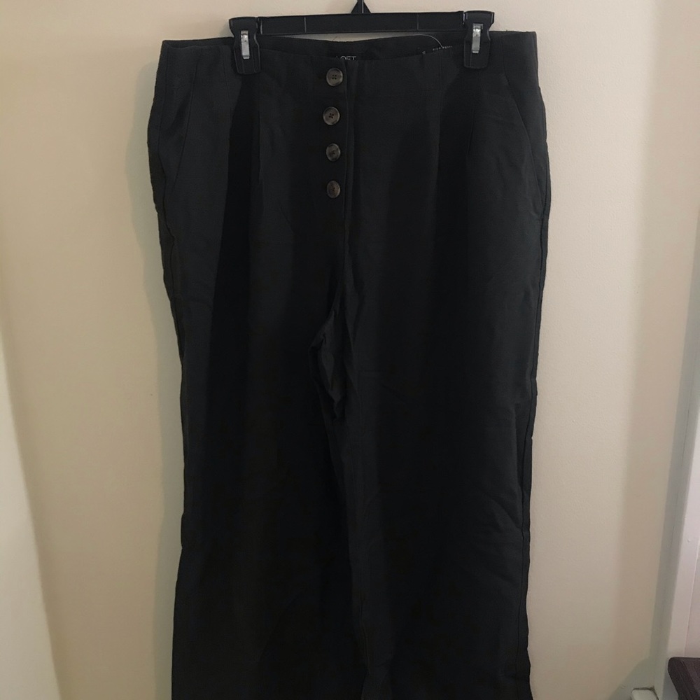 Loft Cropped Linen Pants